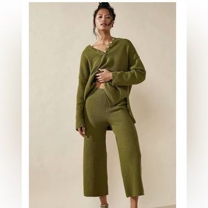 Free People Hailee Sweater set in Giant Kelp size S